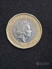 One pound 2016 Errori Di Conio