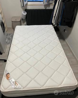 Letto contenitore e materasso 120x195
