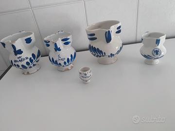 set brocche vino antiche  diverse misure