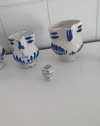 set brocche vino antiche  diverse misure