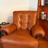 3 poltrone in pelle
