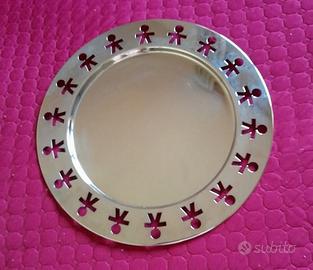 Alessi Girotondo vassoio rotondo acciaio inox