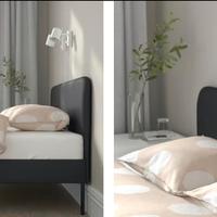 Letto alla francese Ikea grigio chiaro