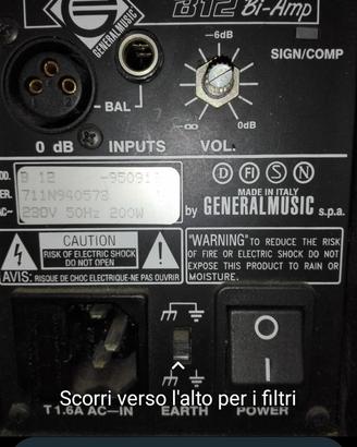 Amplificatore B12 GEM 200W