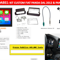 KIT CUSTOM KENWOOD DMX5023DABS PER FIAT PANDA
