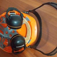 casco forestale con visiera