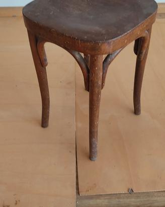 sgabello in legno vintage 
