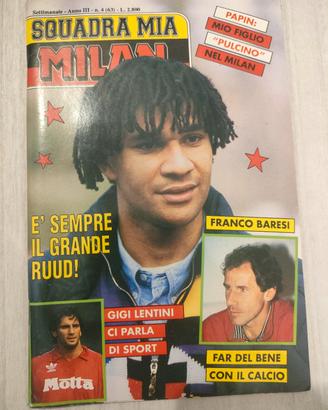 Rivista Milan Gullit Poster Adesivi Baresi