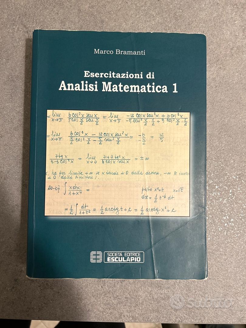 Libro Esercitazioni di Analisi Matematica 1 - Libri e Riviste In vendita a  Bergamo