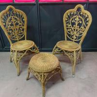 Set in vimini lavotrato Vintage