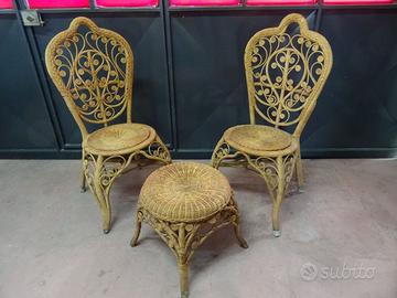 Set in vimini lavotrato Vintage