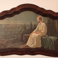 QUADRO TEMA SACRO ARTISTA SCONOSCIUTO CON CORNICE