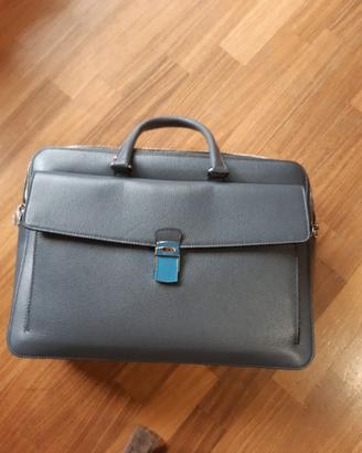 Borsa da studio o da lavoro, marca Bally, grigia