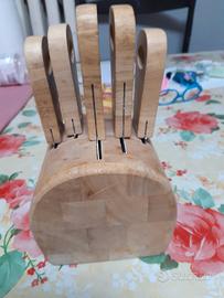 ceppo di legno ,set formaggio