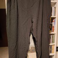 Pantaloni Conbipel nero con elastico in vita XL