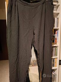 Pantaloni Conbipel nero con elastico in vita XL