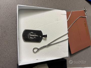Collana in acciaio ciondolo ancora J-MAX Jewel
