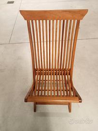 Sedie in legno di teak