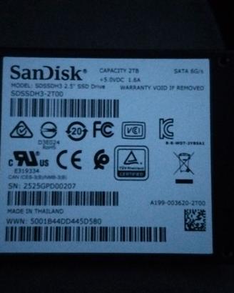 SanDisk 3D Ultra Ssd 2 tb