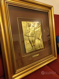 Quadro Dali oro EVA ed limitata bassorilievo