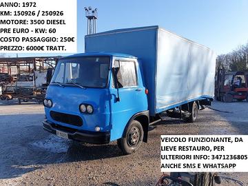 Fiat 625 Trasporto Auto 1972 PATENTE C