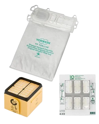 Set Sacchetti Super Filtrello Folletto  VK135/136