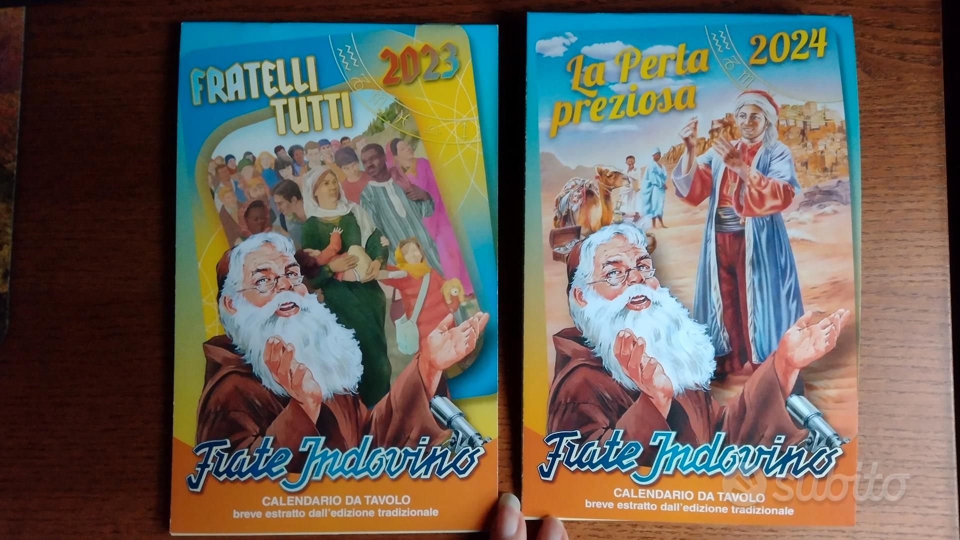 2 calendari Frate Indovino 2024 e 2023 - Collezionismo In vendita