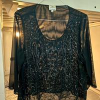 Camicia blusa donna nera Reve de Ronde elegante