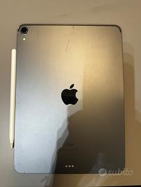 iPad Pro 11”, 2018 da 64 GB + apple pencil e cover