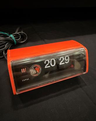 Orologio flip clock da tavolo Copal anni '70