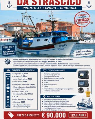 PESCHERECCIO A STRASCICO con LICENZA 🛥️