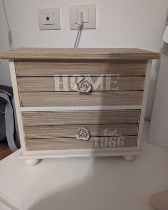Portatutto svuotatasche legno
