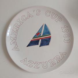 AZZURRA ⛵ AMERICA'S CUP 1983 PIATTO CERASARDA 