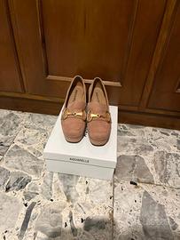 Scarpe con tacco in camoscio Aquarelle n. 38