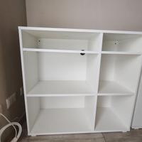 Scaffale con ripiani a vista, bianco, 95x37x90 cm