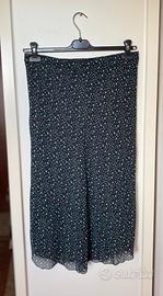 Gonna a fiori foderata