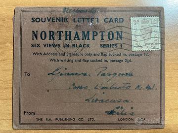 Francobollo Lettera con cartoline -NORTHAMPTON