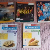 libri testi scuola 1^e 2^  media