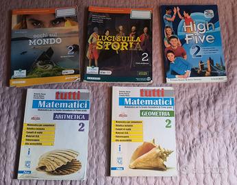 libri testi scuola 1^e 2^  media