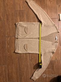 Cardigan beige dorato