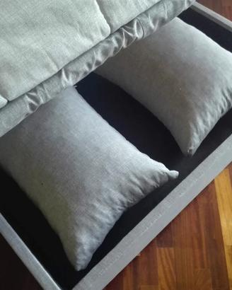 Divano letto 2 posti con contenitore 