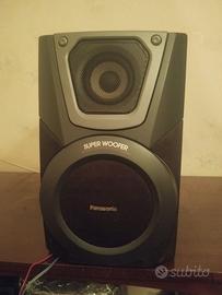 COPPIA CASSE  SUPERWOOFER PANASONIC 100 WATT