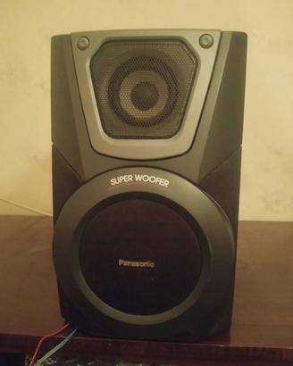 COPPIA CASSE  SUPERWOOFER PANASONIC 100 WATT