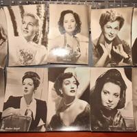 LOTTO DI 21 CARTOLINE DI ATTRICI, BIANCO E NERO