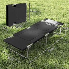 Brandina Lettino pieghevole imbottita con cuscino