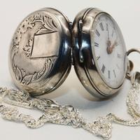 Incantevole orologio collo signora fine 800 argent