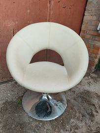 poltrona design bianca 