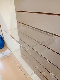 Mensole plexiglass per cremagliera