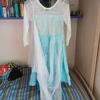 vestito carnevale Elsa Frozen