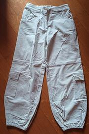 Pantaloni cargo in velluto a coste